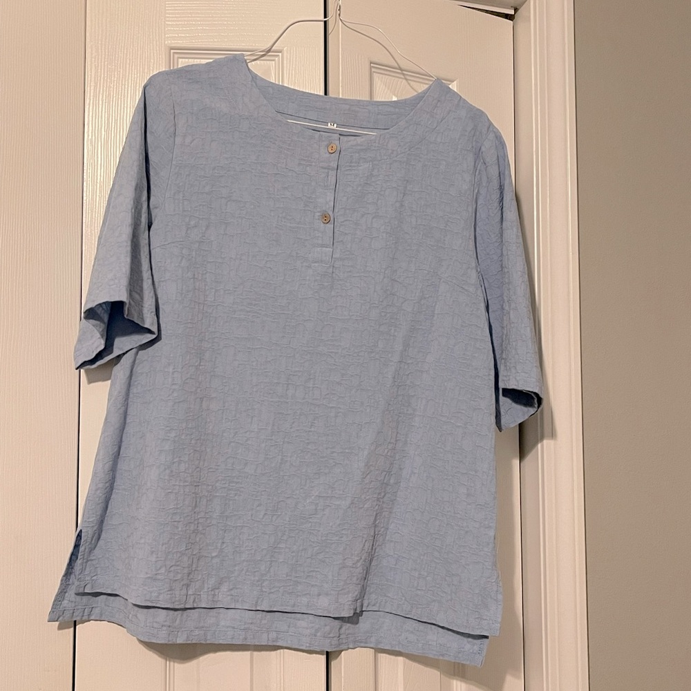 Baby blue shirt